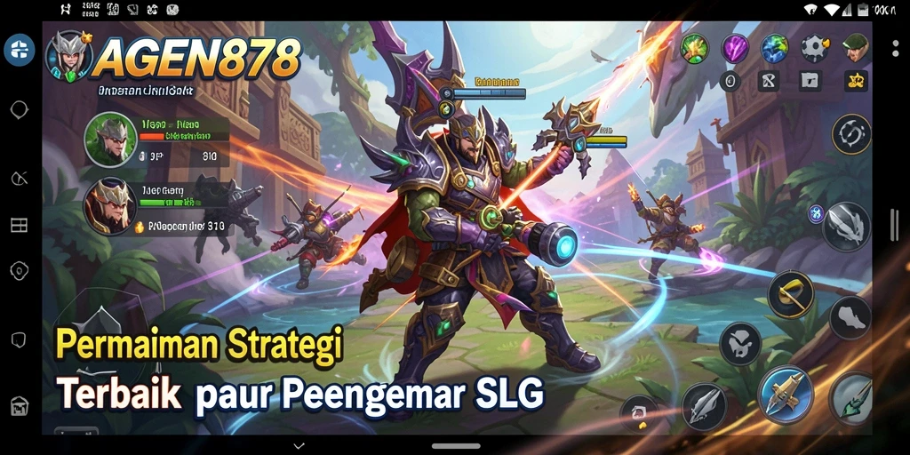 Screenshot AGEN878 menampilkan aksi perang taktis di medan perang.