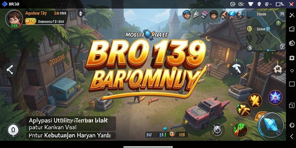 Tampilan aplikasi BRO138 yang memudahkan pengguna dalam mengakses alat Utility.