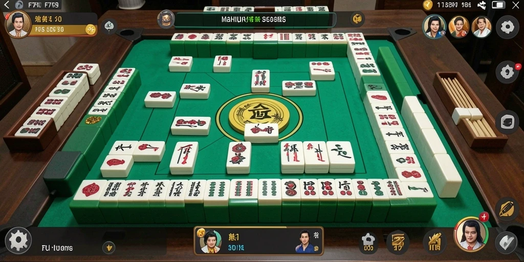 Gameplay F7F7 menampilkan aksi Mahjong yang seru dan menantang.
