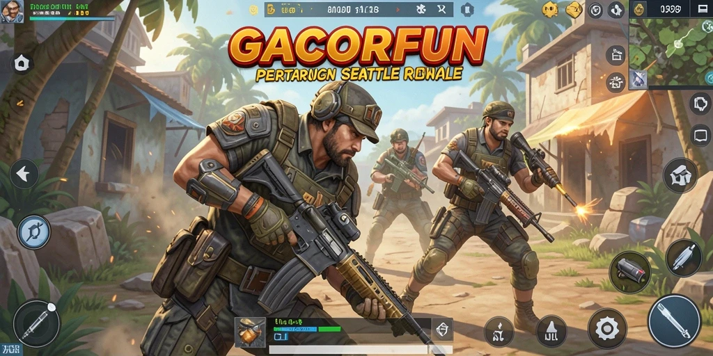 Tampilan seru pertarungan di GACORFUN dengan aksi menegangkan.