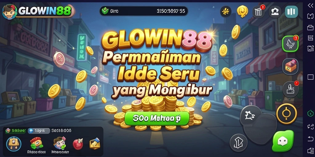 Tampilan gameplay GLOWIN88 yang seru dan menantang.