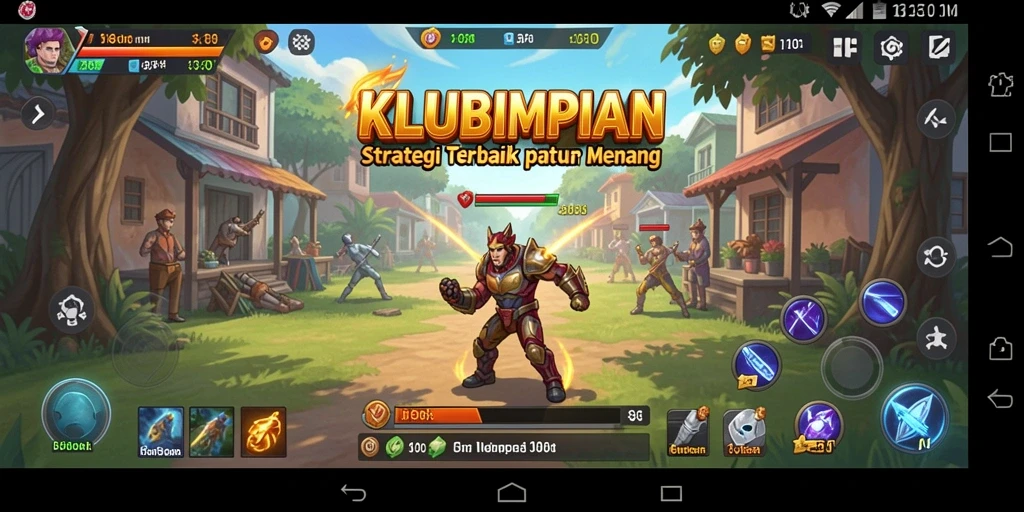 Tampilan gameplay seru dari KLUBIMPIAN yang penuh strategi.