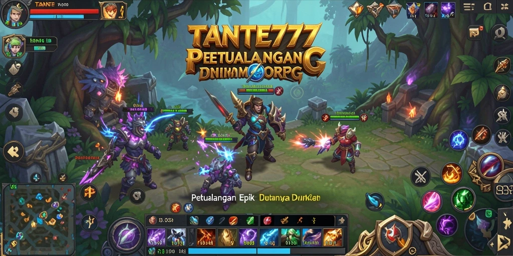 Tampilan gameplay epik dalam TANTE777 yang memukau.